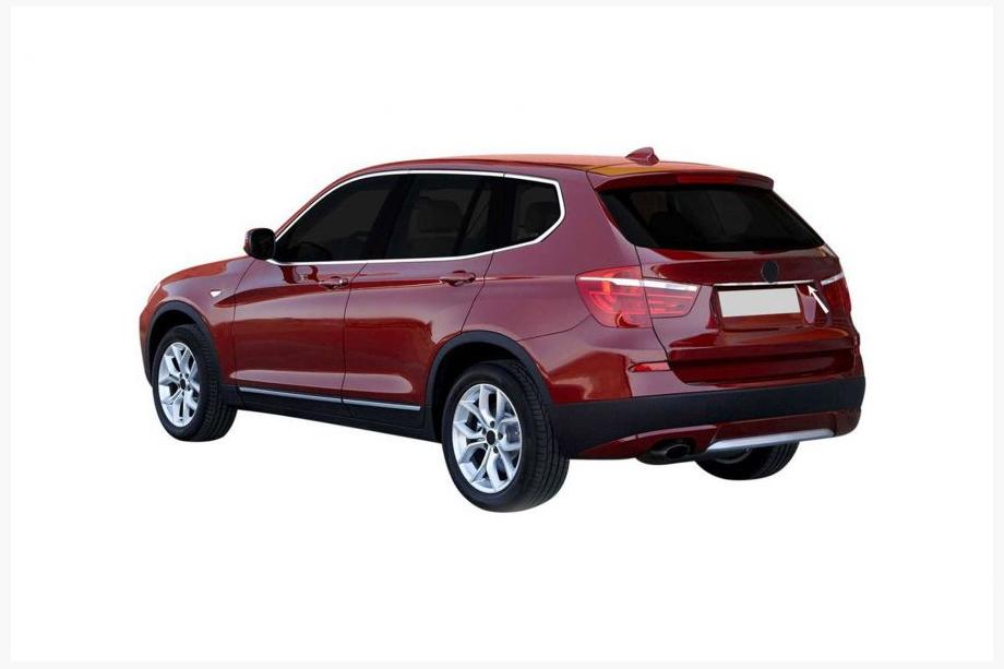 BMW X3 F25 2011–2018 Nerezová lišta nad ŠPZ Image