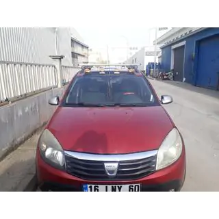 Slnečná clona čelného skla (LED, matná čierna) Dacia Sandero 2007–2013 fotografia 2