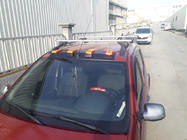 Renault Sandero 2007–2013 Slnečná clona čelného skla (LED, matná čierna) fotografia 1