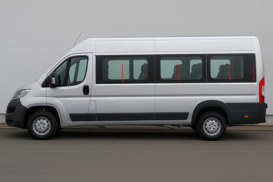 Citroen Jumper 2007–2025 Spodné okenné lišty (sada, nerez) Image