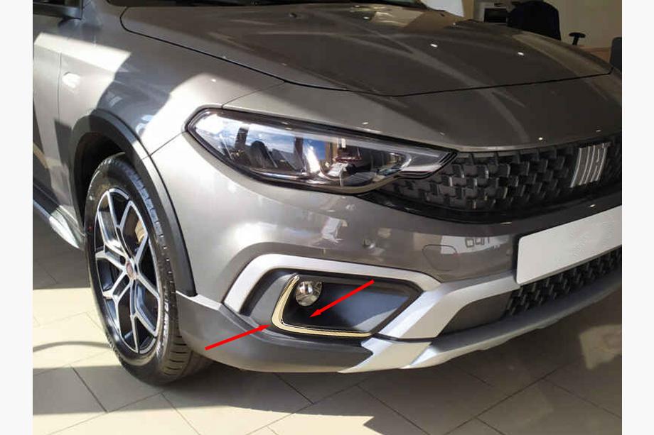 Fiat Tipo Cross 2021– Nerezová okrasná lišta okolo hmloviek Image