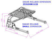 Mitsubishi L200 2015–2024 Rollbar s nákladným košom Dakar fotografia 4