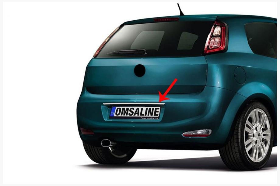 Fiat Punto Grande/EVO 2006–2018 Chrómová lišta nad ŠPZ (nerez) Image
