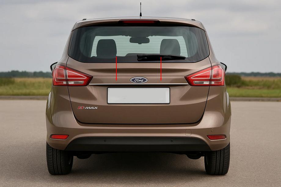 Ford B-Max 2012–2017 Chrómová lišta nad ŠPZ (nerez) Image