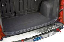 Ford Ecosport 2013–2022 Nerezová lišta na zadný nárazník (2013-2017) fotografia 1
