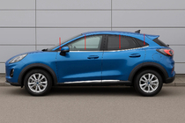 Ford Puma 2019– Spodné chrómové lišty okien (8 ks, nerez) fotografia 3
