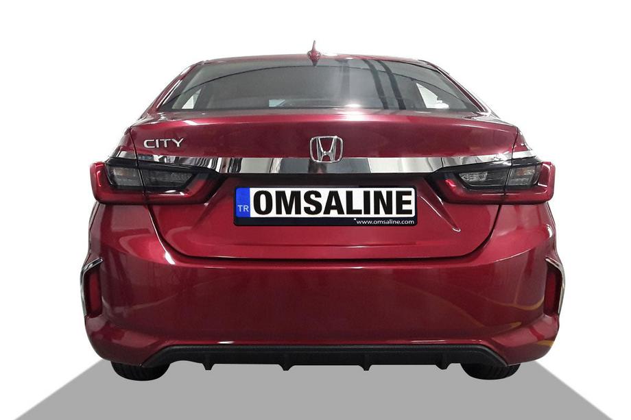 Honda City 2021– Chrómová lišta nad ŠPZ SD (3 ks, nerez) Image
