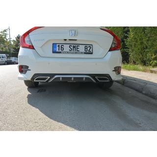 Difúzor zadného nárazníka (Meliset, vo farbe) Honda Civic Sedan X 2016–2021 fotografia 2