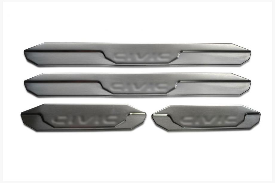 Honda Civic Sedan VIII 2006–2011 OmsaLine V2 nástupné lišty prahov (4 ks, nerez) Image