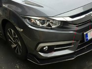 Honda Civic Sedan 2021– Kryty masky (2 ks, nerez) fotografia 1