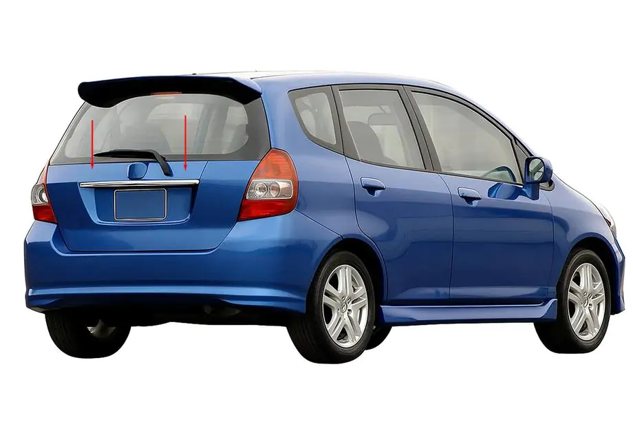 Honda FIT/Jazz 2002–2008 Chrómová lišta nad ŠPZ (nerez) Image