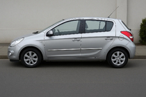 Hyundai I-20 2008–2012 Dverné lišty (4 ks, nerez) fotografia 1