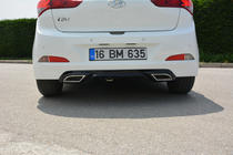 Hyundai I-20 2014–2020 Zadný difúzor Meliset (na lakovanie) fotografia 1