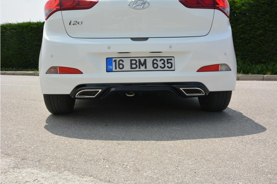 Hyundai I-20 2014–2020 Zadný difúzor Meliset (na lakovanie) Image