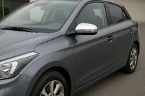 Hyundai I-20 2014–2020 Kryty spätných zrkadiel V2 (2 ks, nerez) fotografia 1