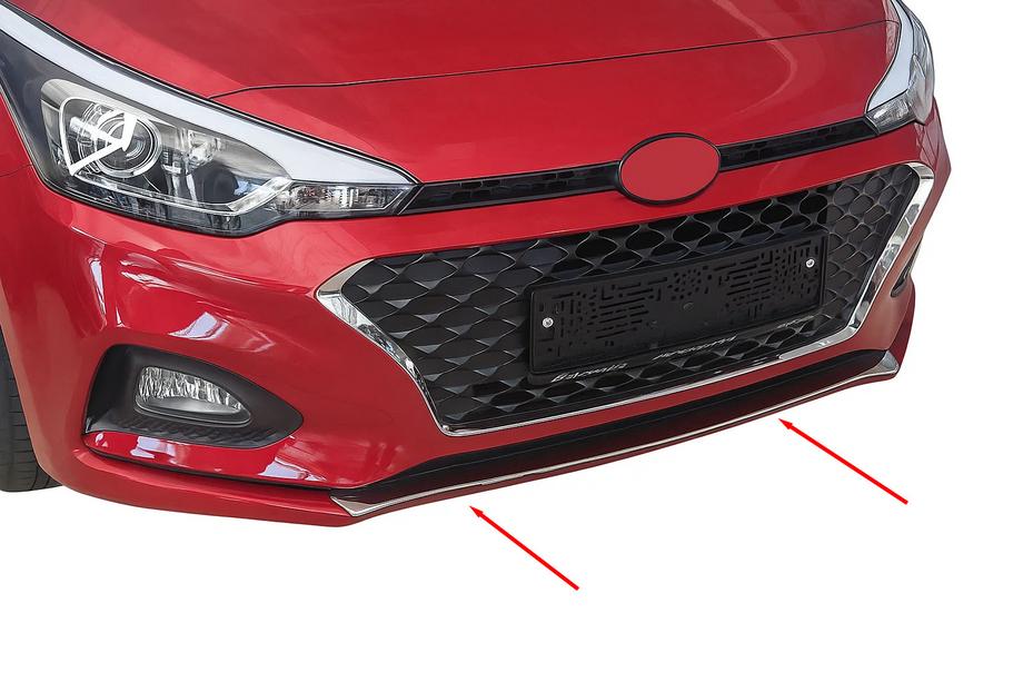 Hyundai I-20 2014–2020 Nerezová lišta na mriežku nárazníka 2018-2020 Image