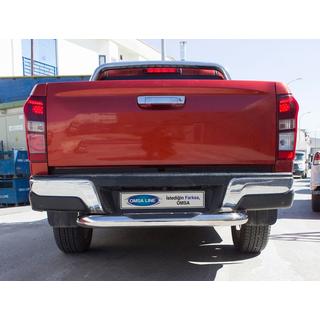 Zadná ochranná rampa Amazon Silver (76 mm, nerez) Isuzu D-Max 2019– fotografia 3
