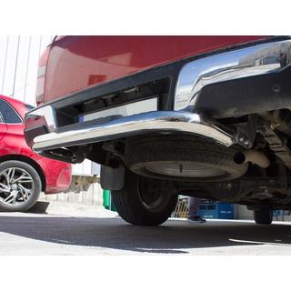 Zadná ochranná rampa Amazon Silver (76 mm, nerez) Isuzu D-Max 2019– fotografia 1