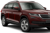 Skoda Kodiaq 2016–2023 OmsaLine dverové lišty (nerez) fotografia 1