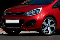 Kia Rio 2012–2017 Kryt mriežky pre HB (nehrdzavejúca oceľ) fotografia 1