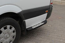 Volkswagen LT 1995–2006 Bočné nášľapy DOT-Line za kolesom (2 ks, hliník) fotografia 1