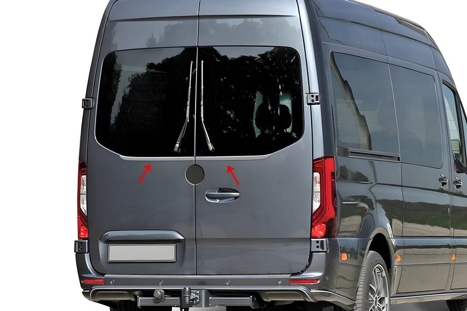 Mercedes Sprinter W907/W910 2018– Lišta zadného okna, nerez (2 ks) Image