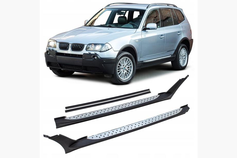 BMW X3 E83 2003–2010 Bočné nášľapy Cixtai (2 ks, hliník) Fotografia 1