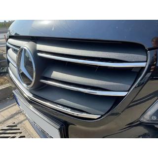 Lišty na masku 2020+ (5 ks, nerez) Mercedes Vito/V-trieda W447 2014– fotografia 3