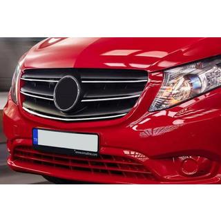 Lišty na masku 2020+ (5 ks, nerez) Mercedes Vito/V-trieda W447 2014– fotografia 1