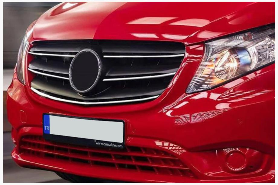 Mercedes Vito/V-trieda W447 2014– Lišty na masku 2020+ (5 ks, nerez) Image