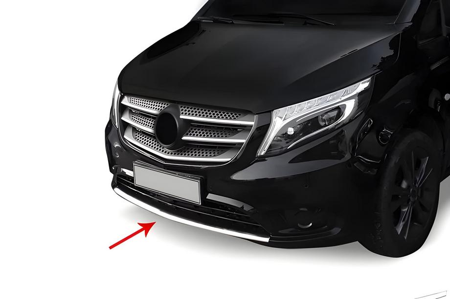 Mercedes Vito/V-trieda W447 2014– Nerezové lišty na predný nárazník Image
