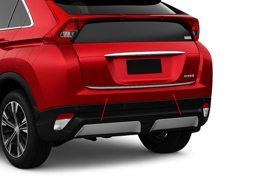 Mitsubishi Eclipse Cross 2017– Nerezová lišta hrany kufra Image
