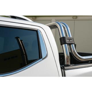 Nerezové ozdobné lišty na zadné stĺpiky dverí (2 ks) Nissan Navara/NP300 2016– fotografia 1