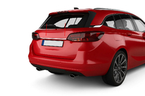 Opel Astra K 2016–2021 Chrómová lišta nad ŠPZ (SW, nerez) fotografia 1