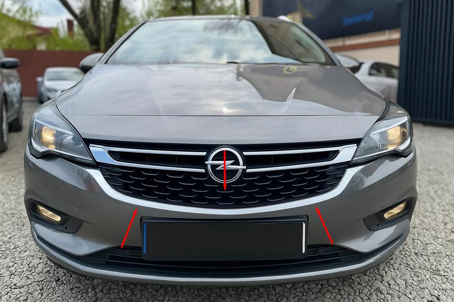 Opel Astra K 2016–2021 Rám prednej masky (nerez) Image