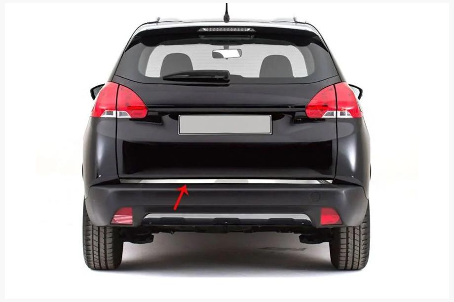 Peugeot 2008 2013–2019 Nerezová lišta hrany kufra Image