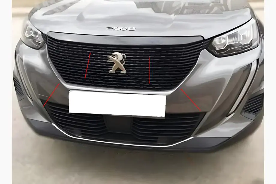 Peugeot 2008 2019– Rámček mriežky (3 ks, nerez) Image