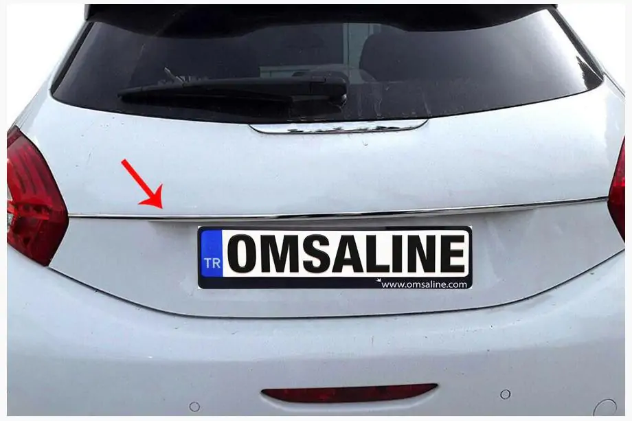 Peugeot 208 2012–2019 Chrómová lišta nad ŠPZ OmsaLine (nerez) Image