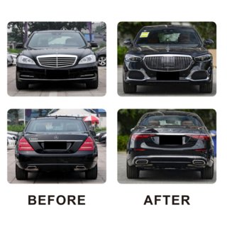 Restylingový kit pre W223 Maybach Mercedes S-сlass W221 2005–2013 fotografia 4