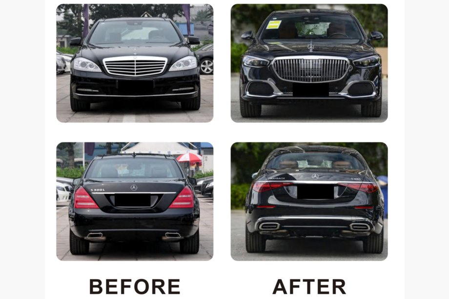 Mercedes S-class W221 2005–2013 Restylingový kit pre W223 Maybach Fotografia 4