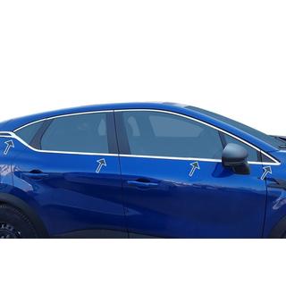 Ochranné lišty okien (8 ks, nerez) Renault Captur 2019– fotografia 1