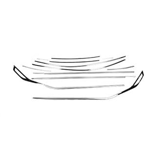 Kompletná sada okenných líšt (16 ks, nerez) Renault Captur 2019– fotografia 2