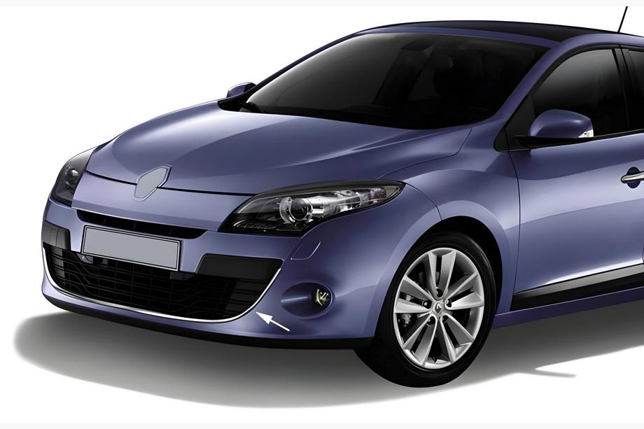 Renault Megane III 2009–2016 Nerezová chrómová lišta na predný nárazník 2013-2016 (HB) Image