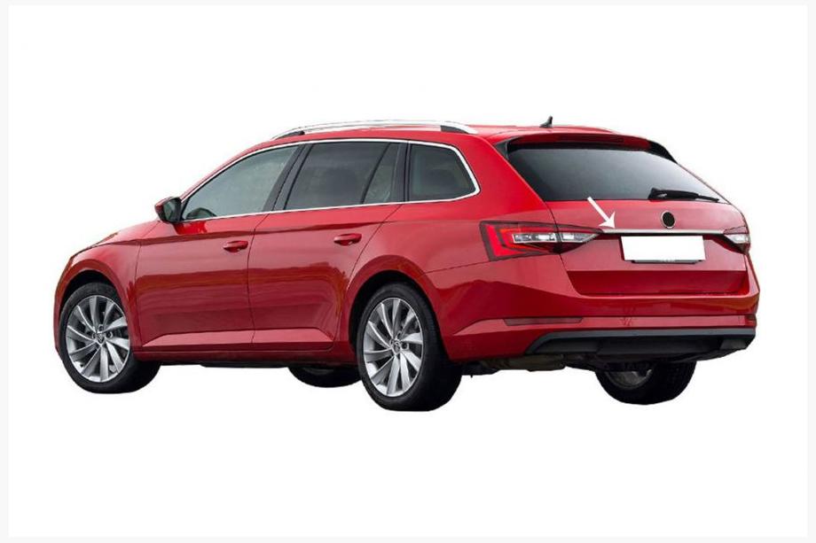 Skoda Superb 2015–2024 Lišta nad ŠPZ SW (nerez) Image