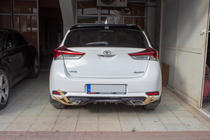 Toyota Auris 2012–2018 Difúzor zadného nárazníka (2016-2018, na lakovanie) fotografia 2