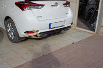 Toyota Auris 2012–2018 Difúzor zadného nárazníka (2016-2018, na lakovanie) fotografia 4