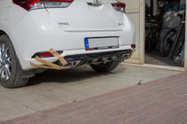 Toyota Auris 2012–2018 Difúzor zadného nárazníka (2016-2018, na lakovanie) fotografia 5