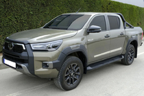 Toyota Hilux 2015– Kryty líšt OmsaLine (4 ks, nerez) fotografia 3
