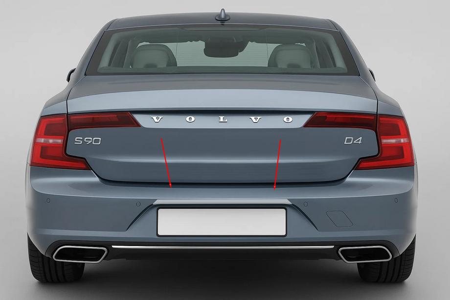 Volvo S90/V90 2016– Chrómová lišta nad ŠPZ (pre S90, nerez) Image