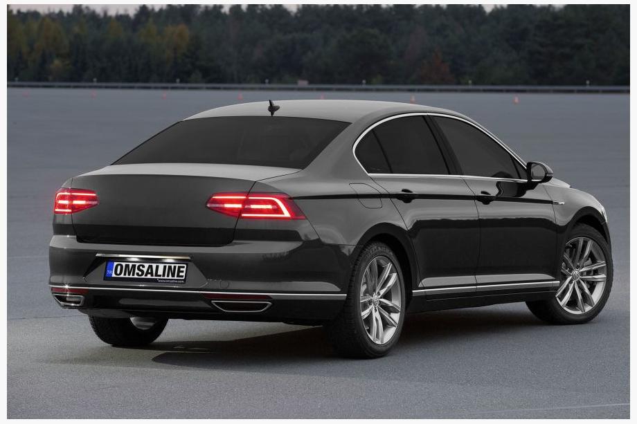 Volkswagen Passat B8 2015–2023 Lišta nad ŠPZ SD (OmsaLine, nerez) Image